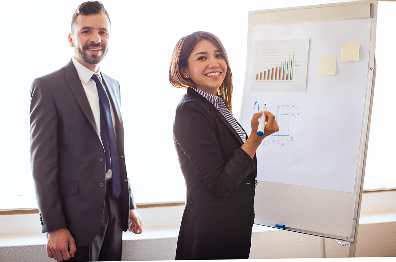 timeshare-presentation-salespeople-simulated-by-stock-photo-of-young-man-woman-with-white-paper-market-closing-prospects-with-charm